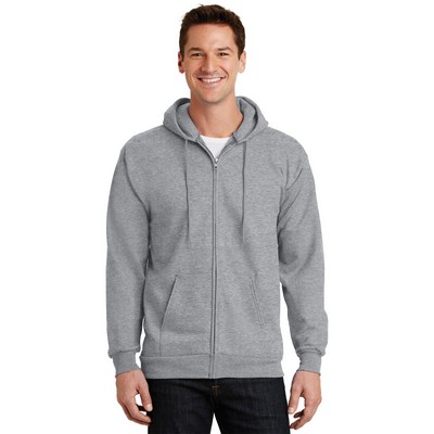 Port & Co™ Essential Fleece Full-Zip Hooded Sweatshirt.